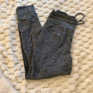 Kyodan Dark Gray Heathered Leggings with Side Pocket